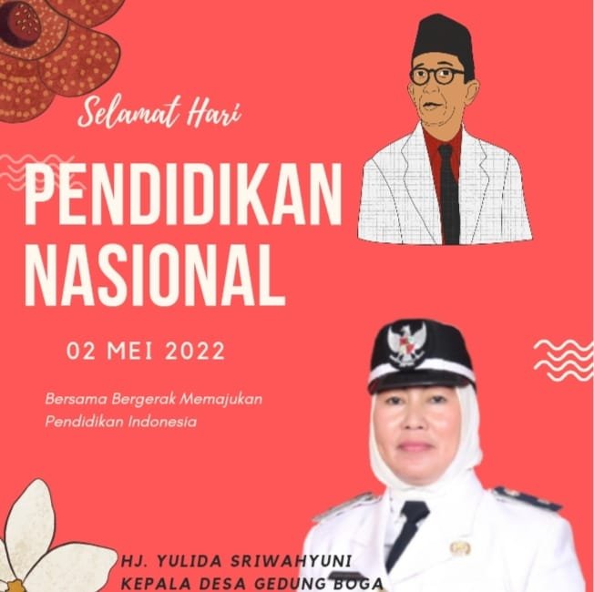 Pemerintah Desa Gedung Boga Mengucapkan Selamat Hari Pendidikan Nasional