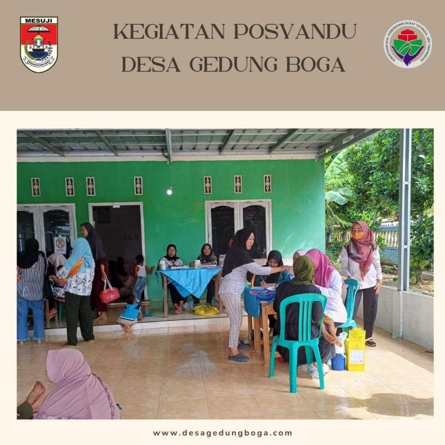 Kader Desa Gedung Boga Lakukan Posyandu Balita Dan Ibu Hamil