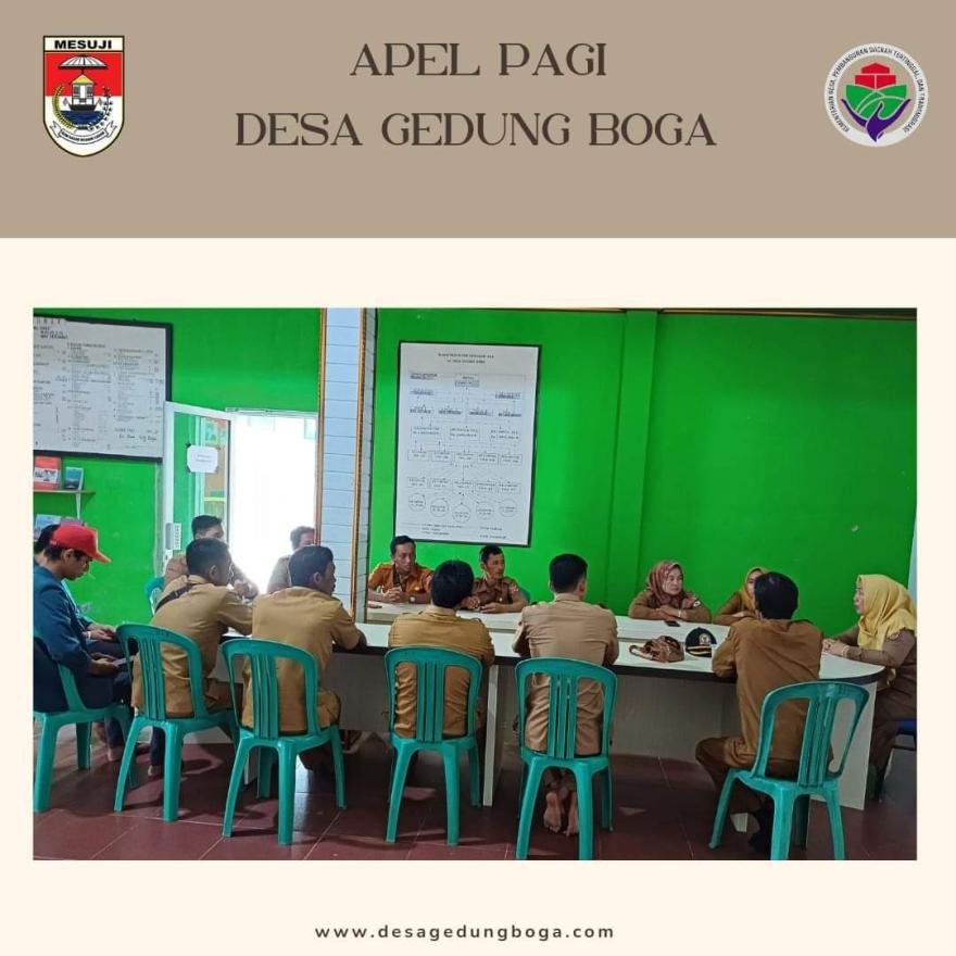 Saling Menjaga Kekompakan, Pemdes Desa Gedung Boga Rutin Lakukan Apel Pagi Bersama