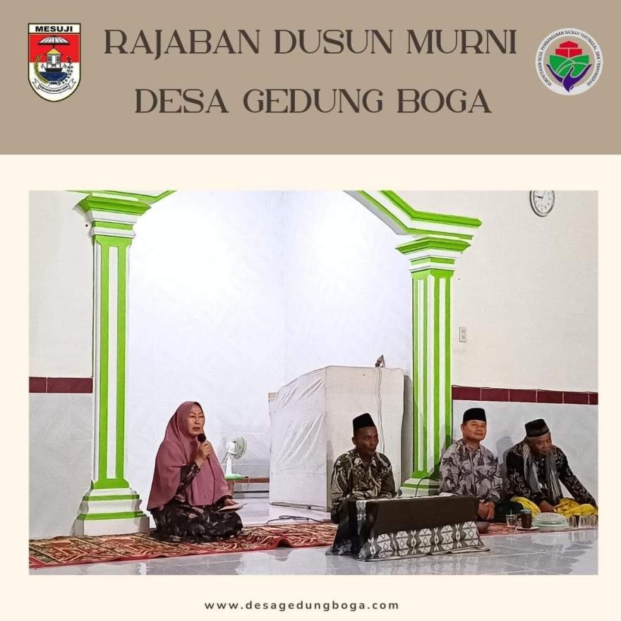 Gelar Rajaban, Pemdes Gedung Boga Adakan Kajian Terkait Bulan Rajab