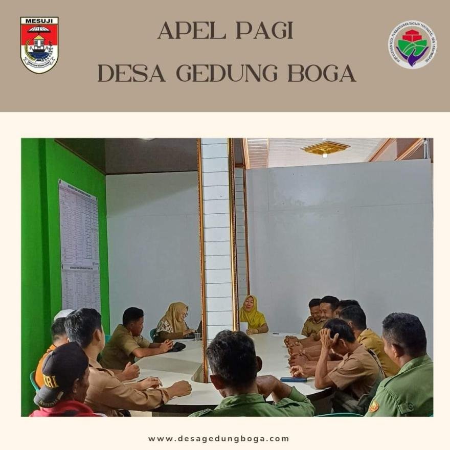 Apel Pagi Bersama Kepala Desa Beserta Aparatur Desa Gedung Boga