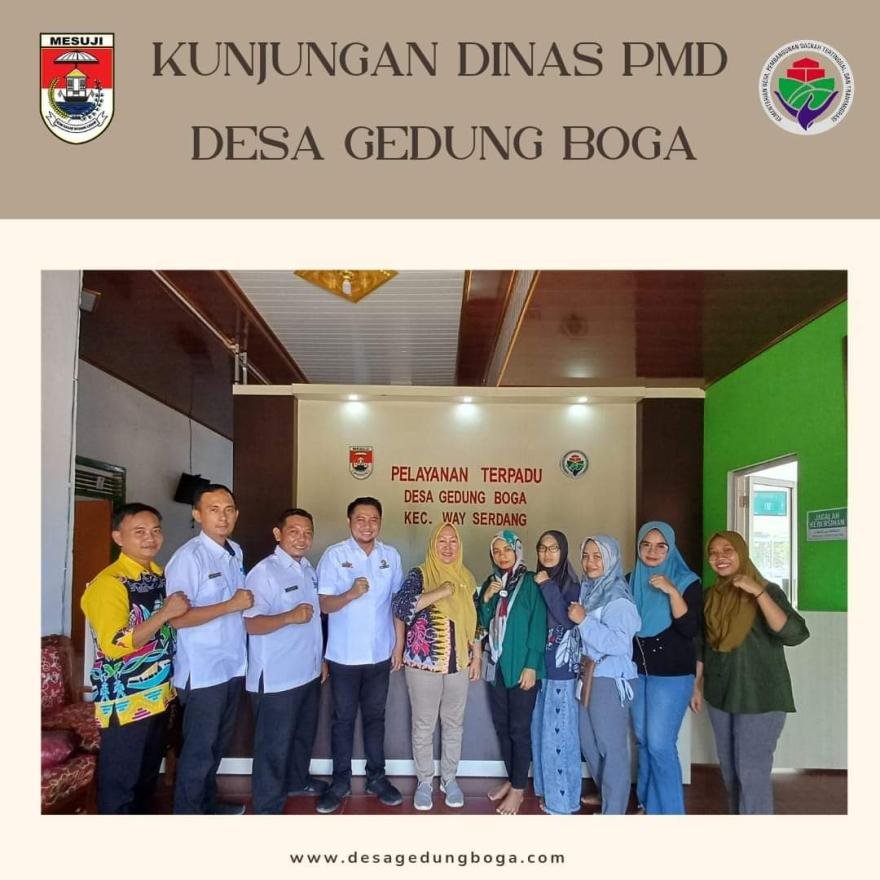 DINAS PMD LAKUKAN KUNJUNGAN KE KANTOR BALAI DESA GEDUNG BOGA