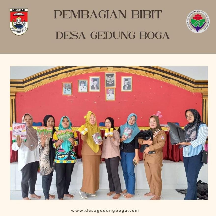 Apel Rutin Sekaligus Pembagian Bibit Proker TPPKK Desa Gedung Boga