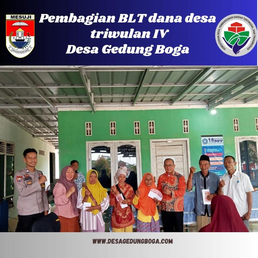 Pembagian BLT Dana Desa Gedung Boga