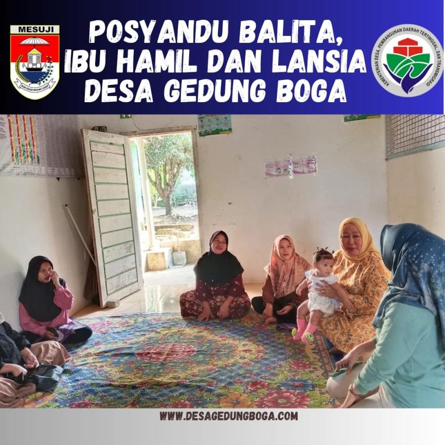 Posyandu Desa Gedung Boga & JUM'AT CURHAT BERSAMA POLRES MESUJI
